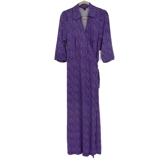 Jessica London Dresses & Skirts - JESSICA LONDON PURPLE CHIC OFFICE MAXI WRAP DRESS 16